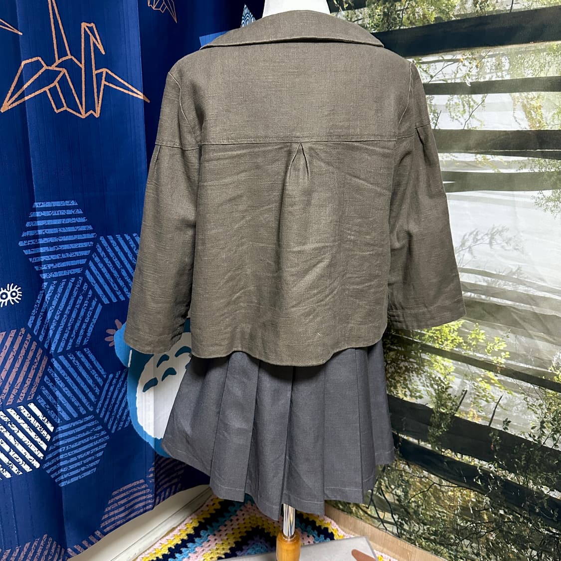 sm2 사만사모스 둥근 카라 핀턱 왕단추 자켓 모리 모리걸 사와코 상품이미지3