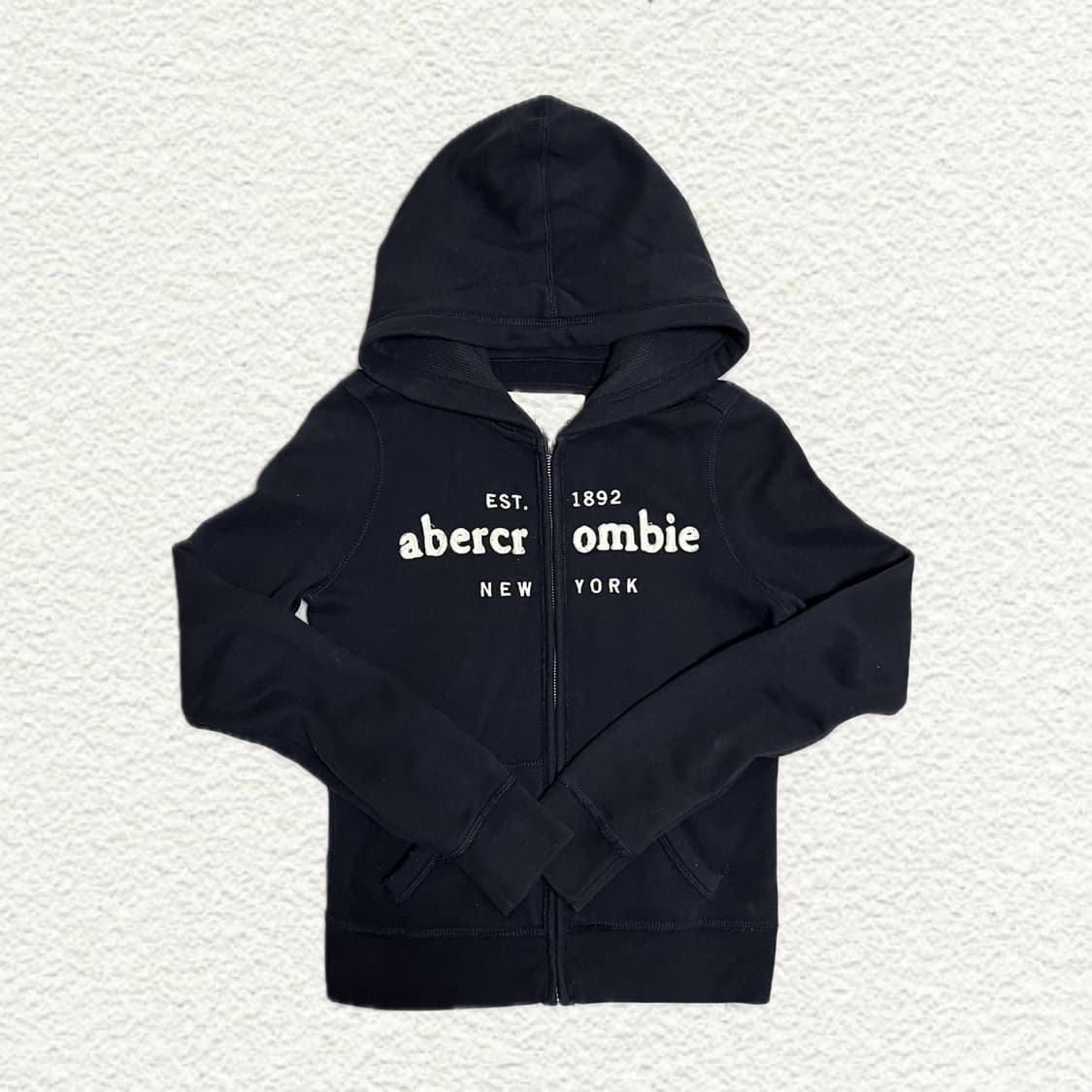 아베크롬비 네이비 후드집업 XS S (키즈 XL) 상품이미지1