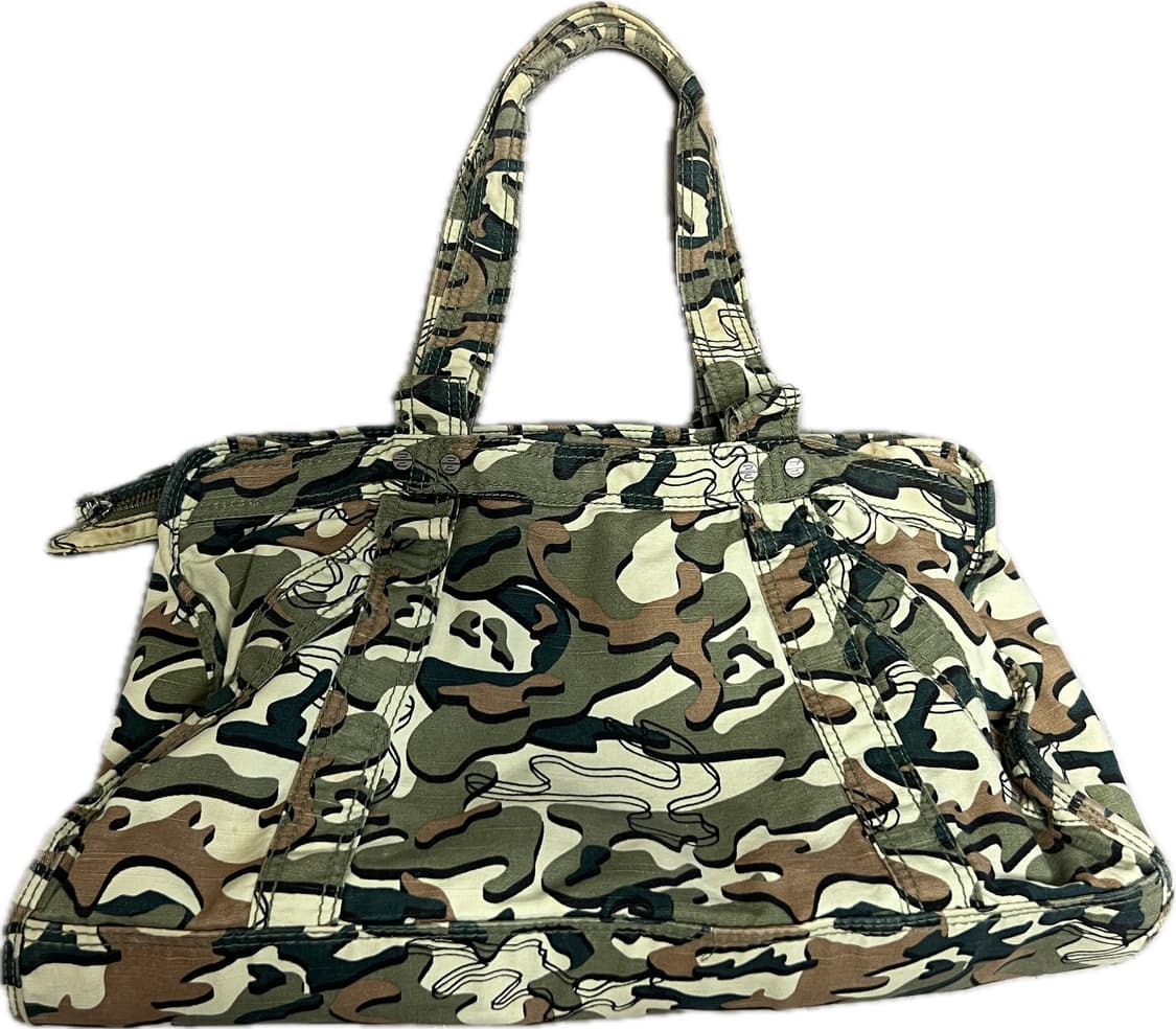 디젤 코튼 카모 숄더백 토트백 핀버튼 상품이미지2