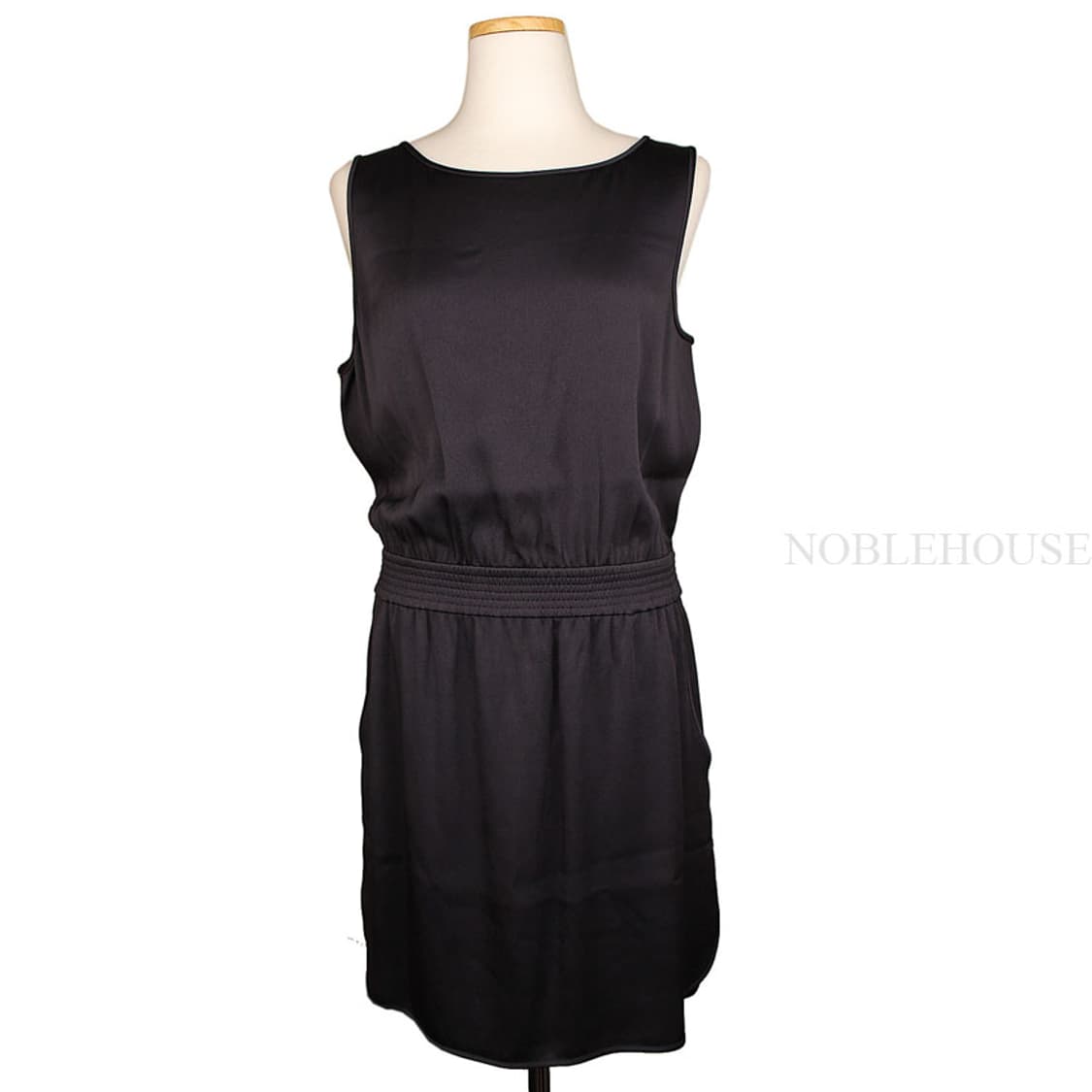 띠어리 다크인디고 새틴 밴딩 언발 원피스(M) 상품이미지1