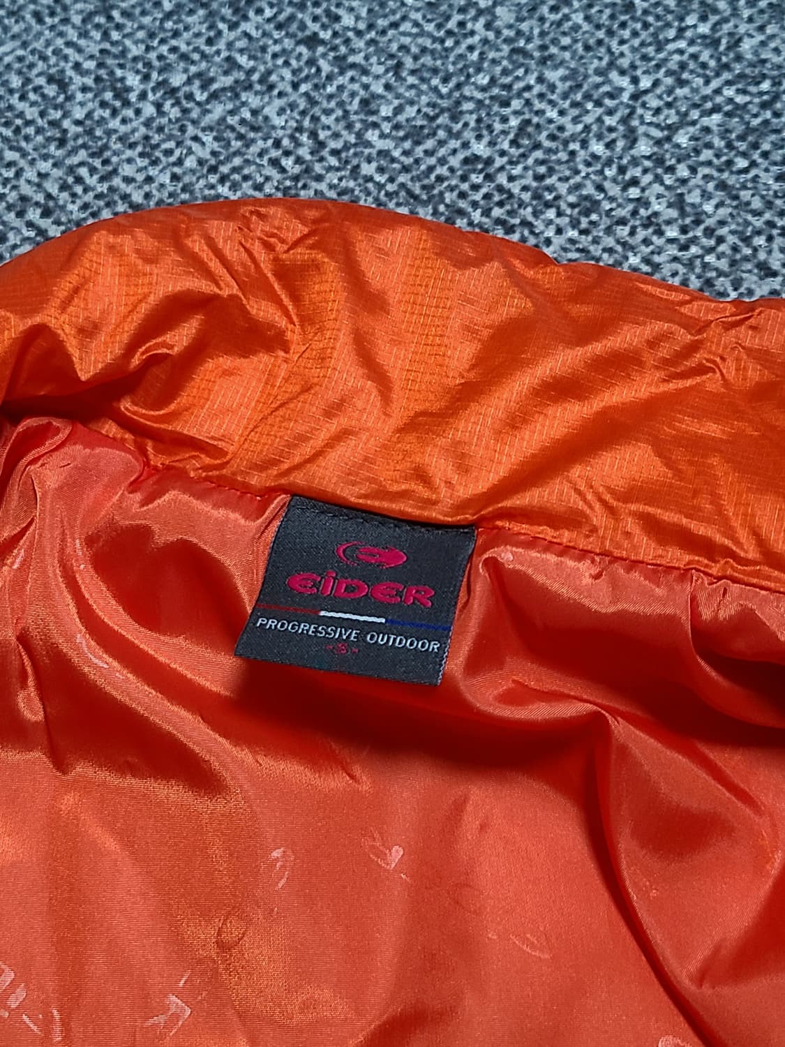 아이더 여성 카루나 경량  폴리  패딩 S 오렌지 상품이미지4