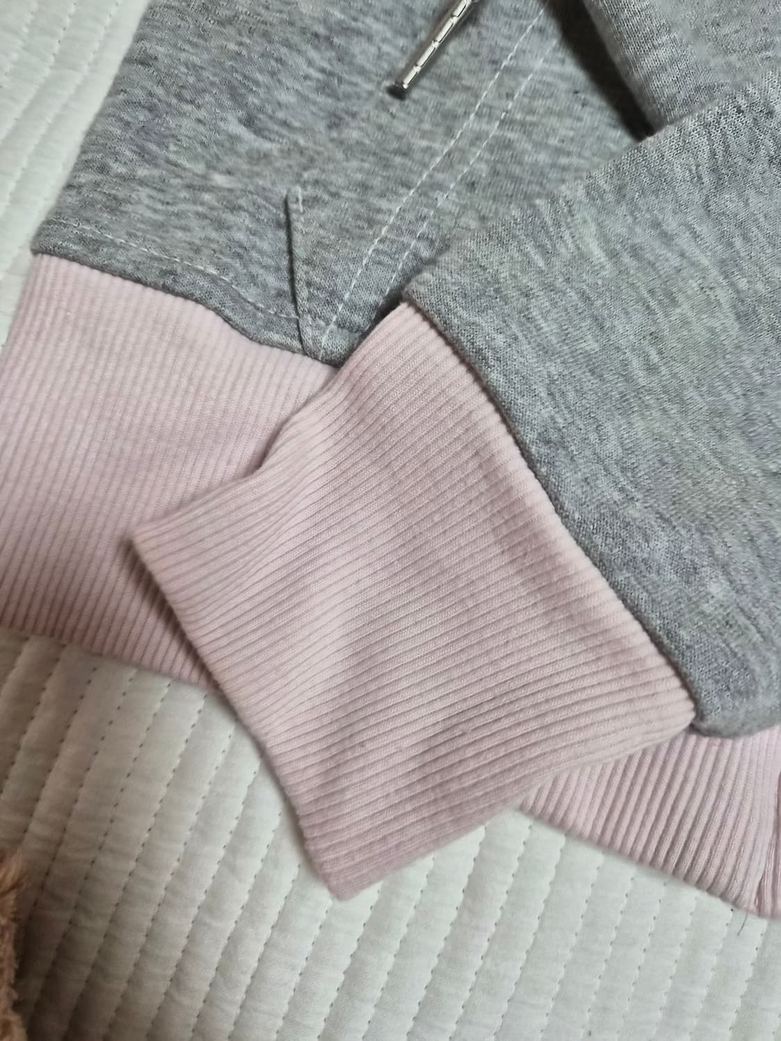 포어링 베베 카고 트레이닝 후디 그레이 후드집업 상품이미지2