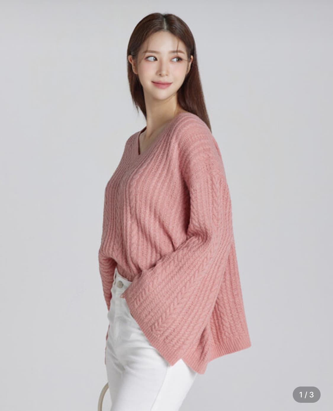 (새제품) 그레이스유 Natalie knit 핑크 상품이미지1