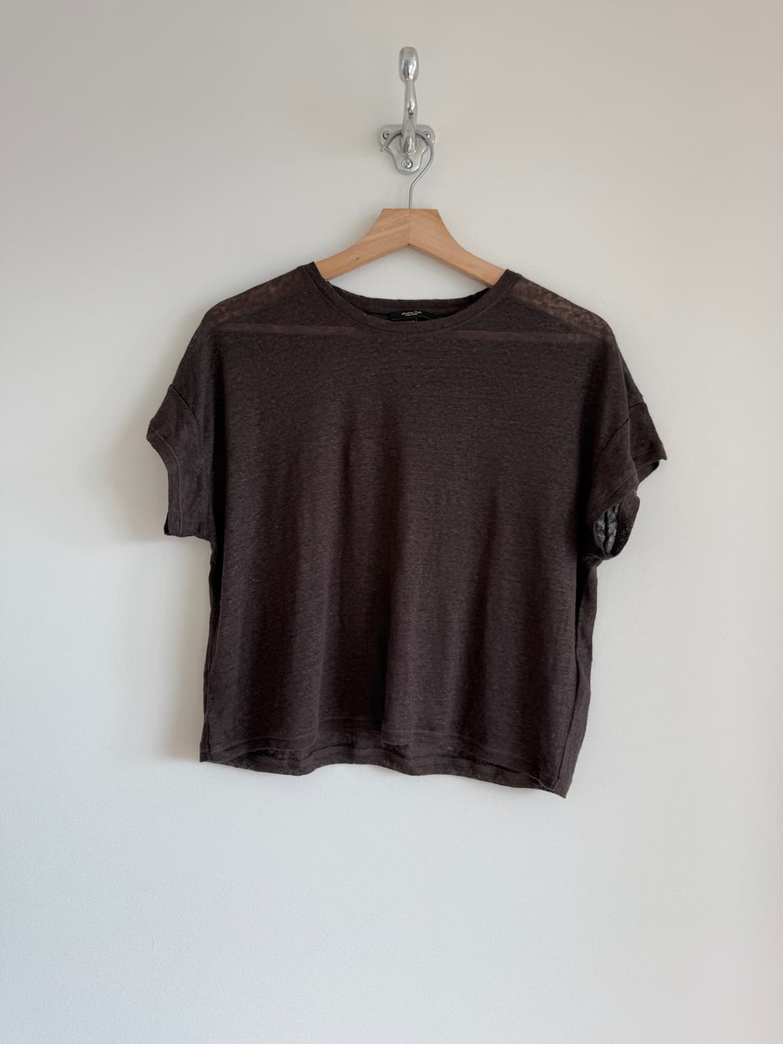 마시모두띠(Massimo Dutti) 린넨 반팔 티셔츠 상품이미지1