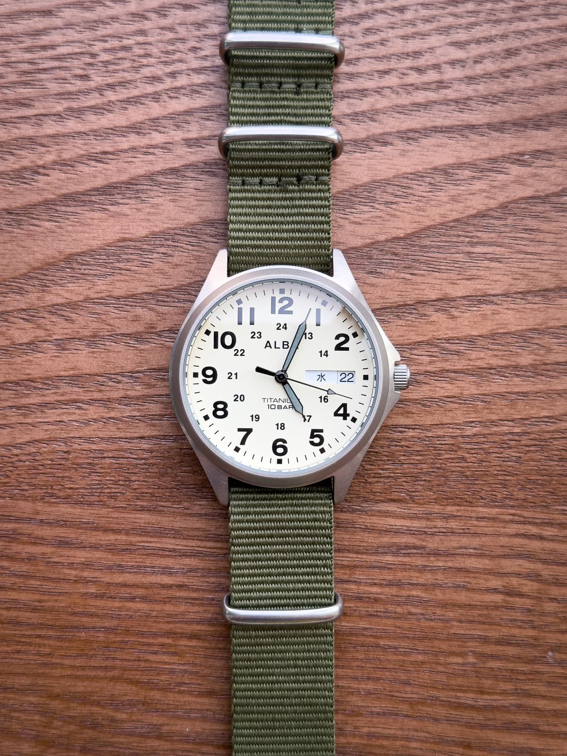 [민트급] 세이코 알바 필드워치 - 크림 다이얼 밀리터리 쿼츠 ( 상품이미지3