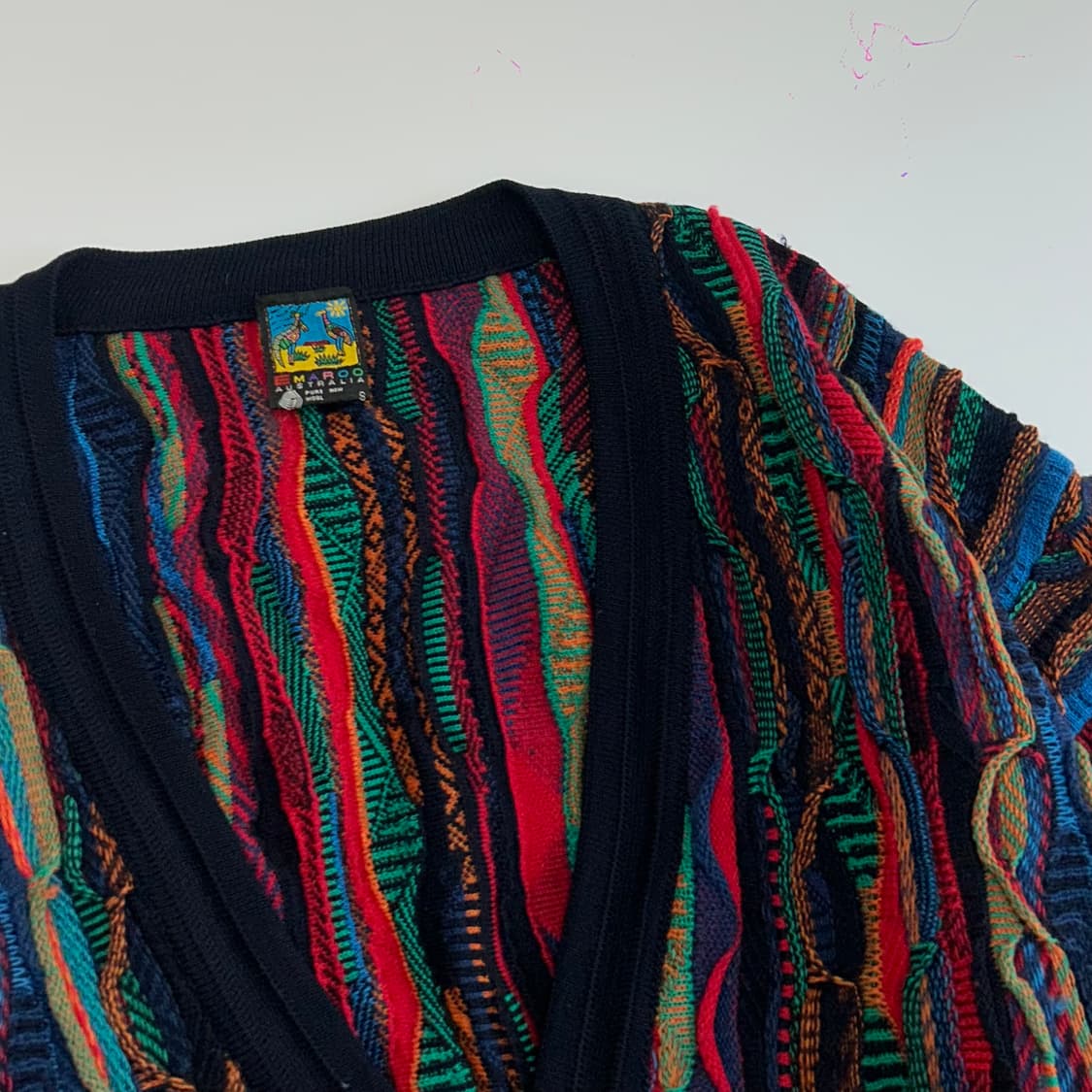 Emaroo 쿠지 패턴 니트 가디건 상품이미지4