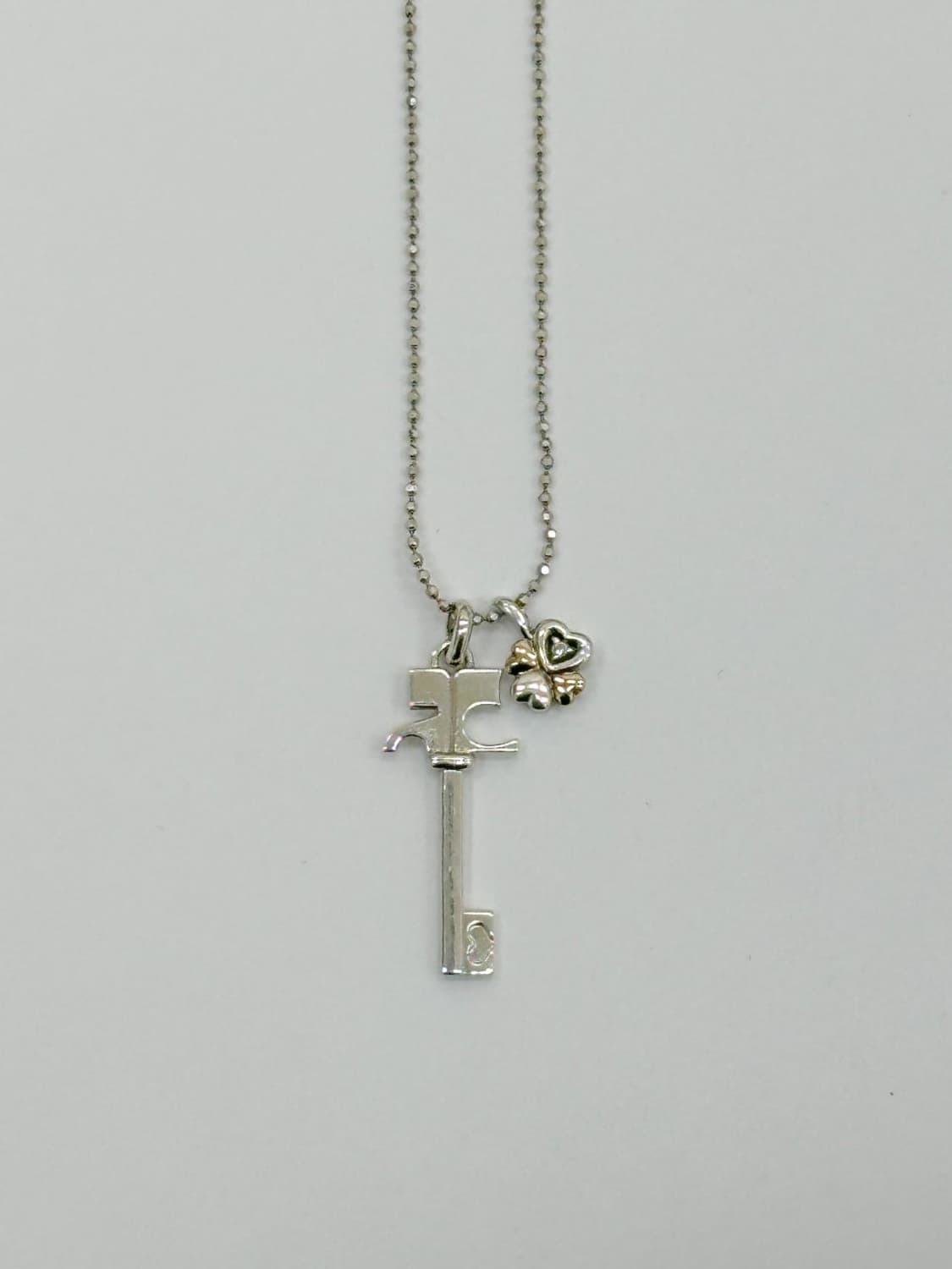 courreges / 꾸레쥬 18k골드&실버925 다이아 목걸이 상품이미지5