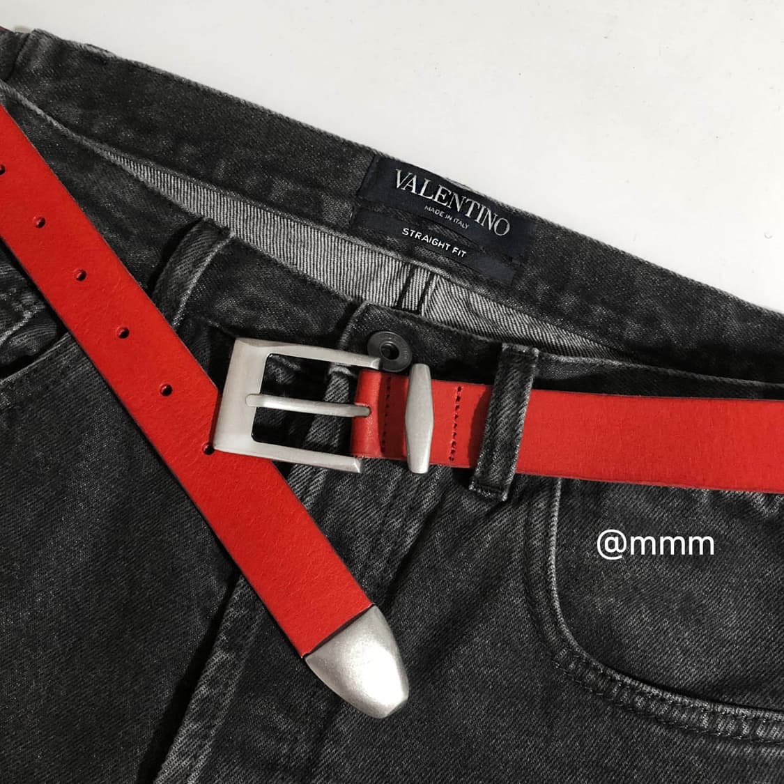 [Unisex] 스퀘어 버클 웨스턴 가죽 벨트 상품이미지2