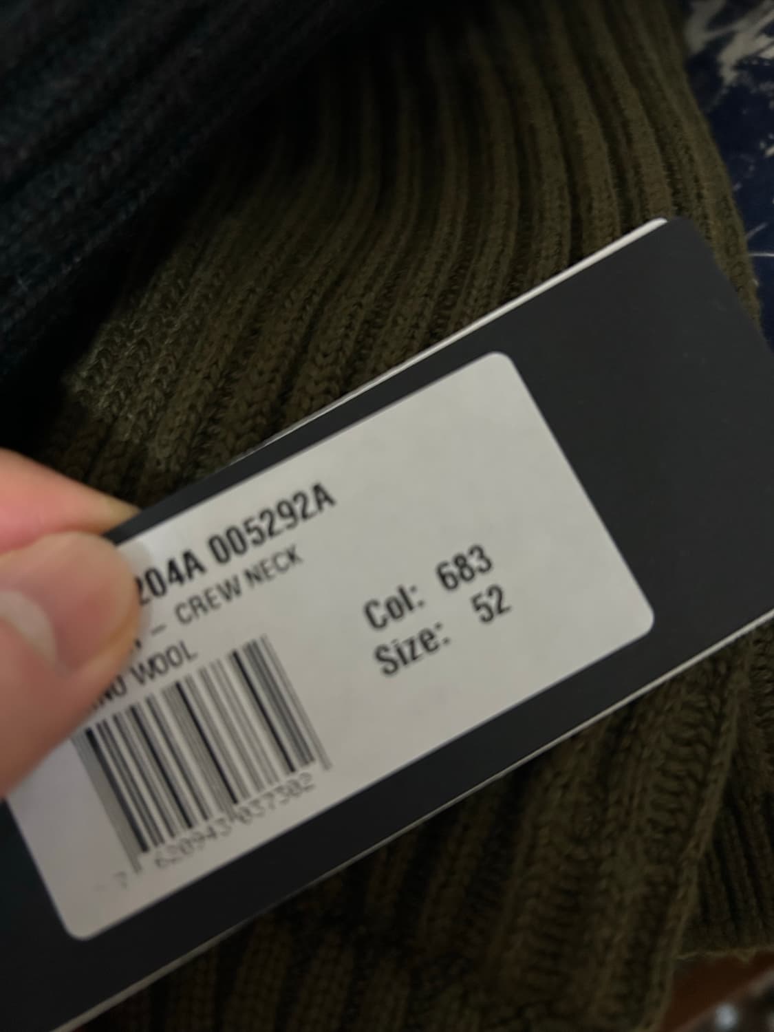 CP Company 메리노울 골지 니트 52(105) 판매합니다. 상품이미지8