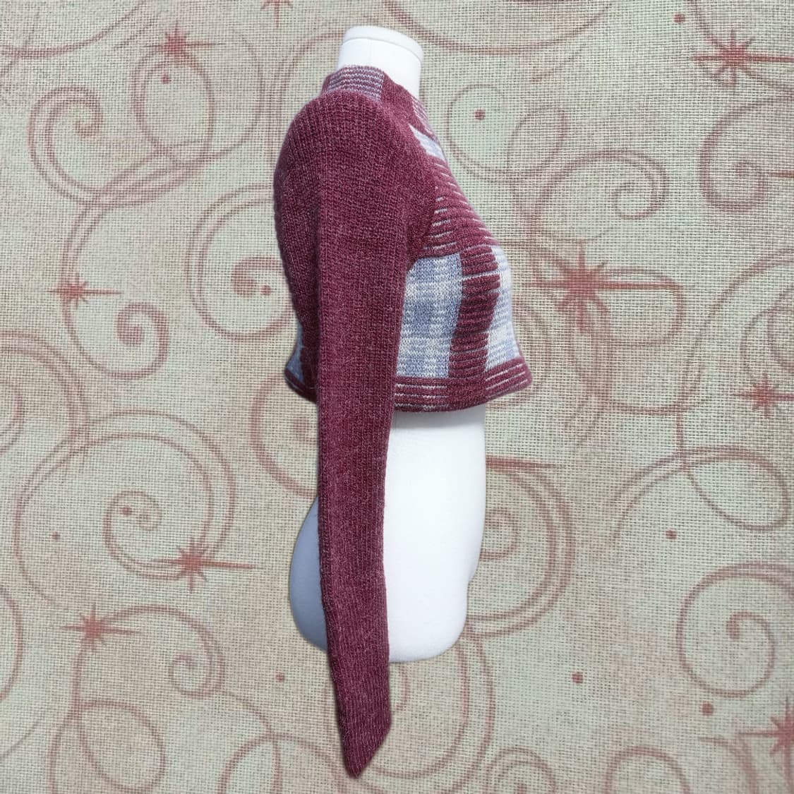 Lily Brown 히메갸루 오네갸루 레드벨벳 솜사탕 크롭 니트 상품이미지2