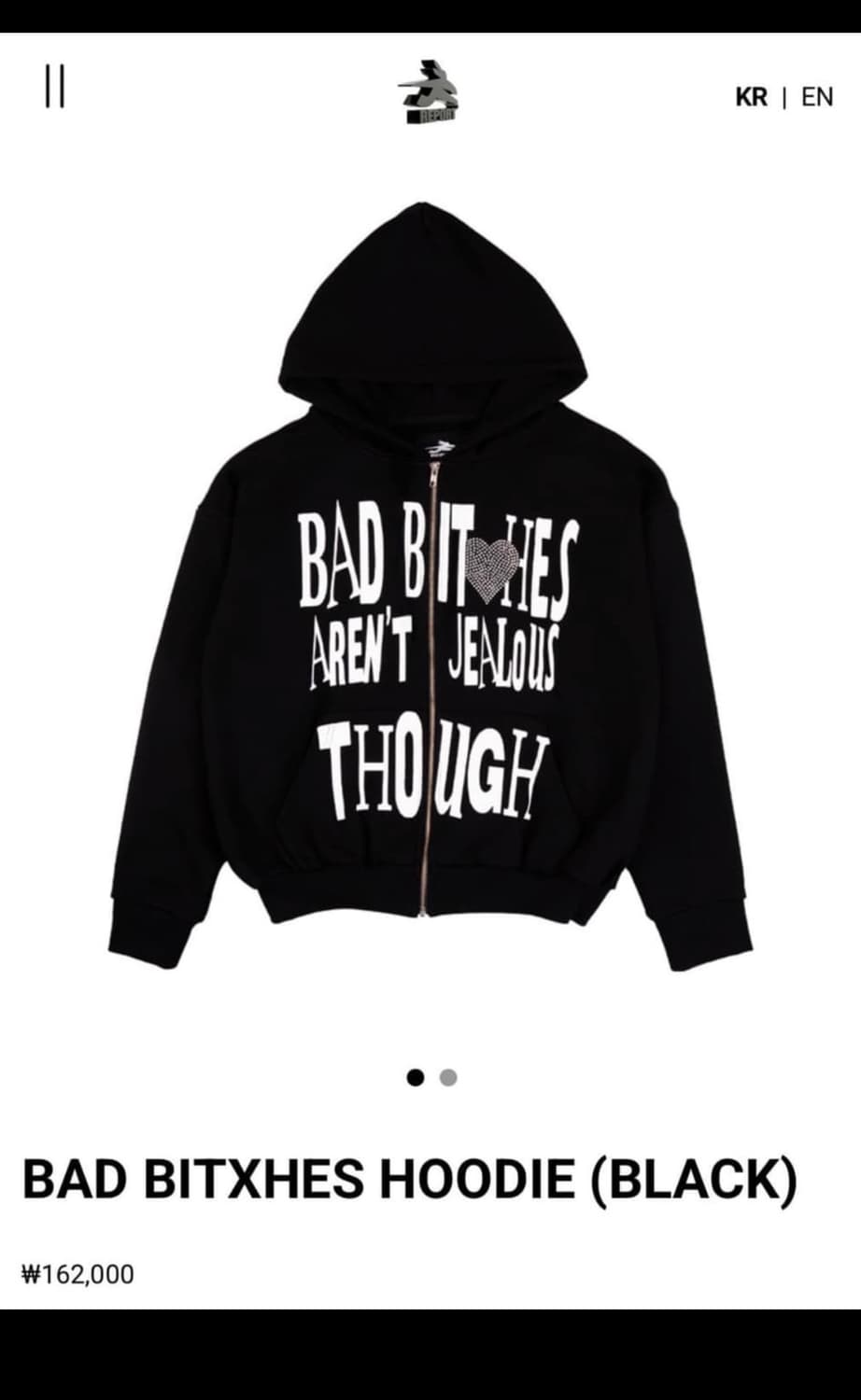 제노리포트 블랙 후드집업 구합니다😭😭😭 상품이미지1