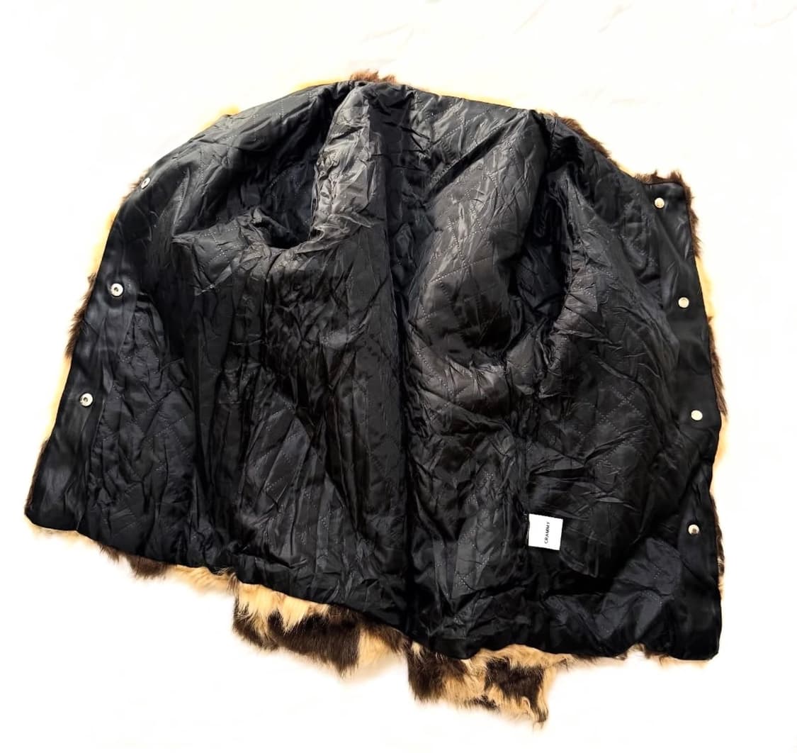 Crammy - 체크보드 퍼 자켓 상품이미지3