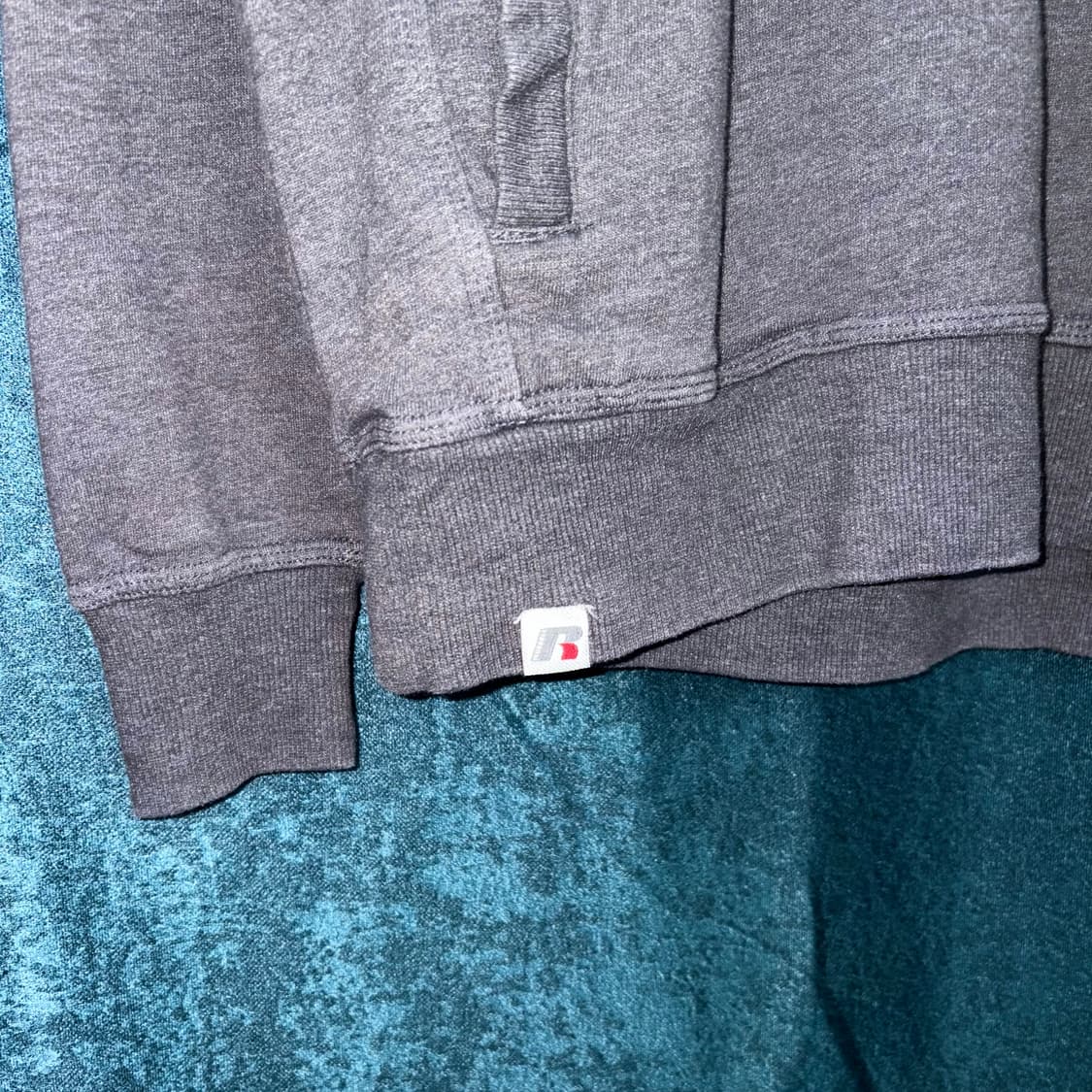 (L) 러셀 그레이 오버 후드티 상품이미지4