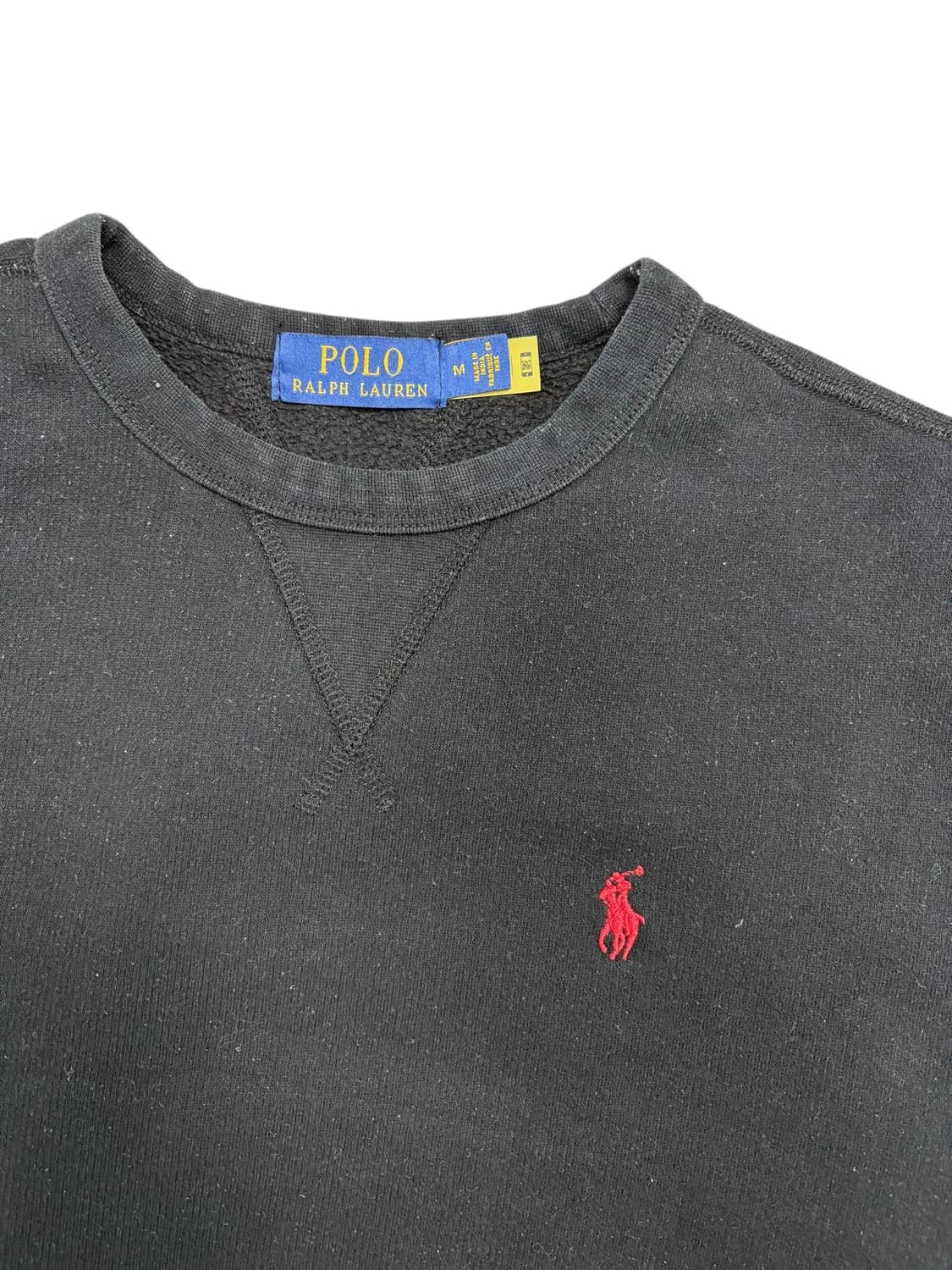 폴로 맨투맨 블랙 상품이미지3