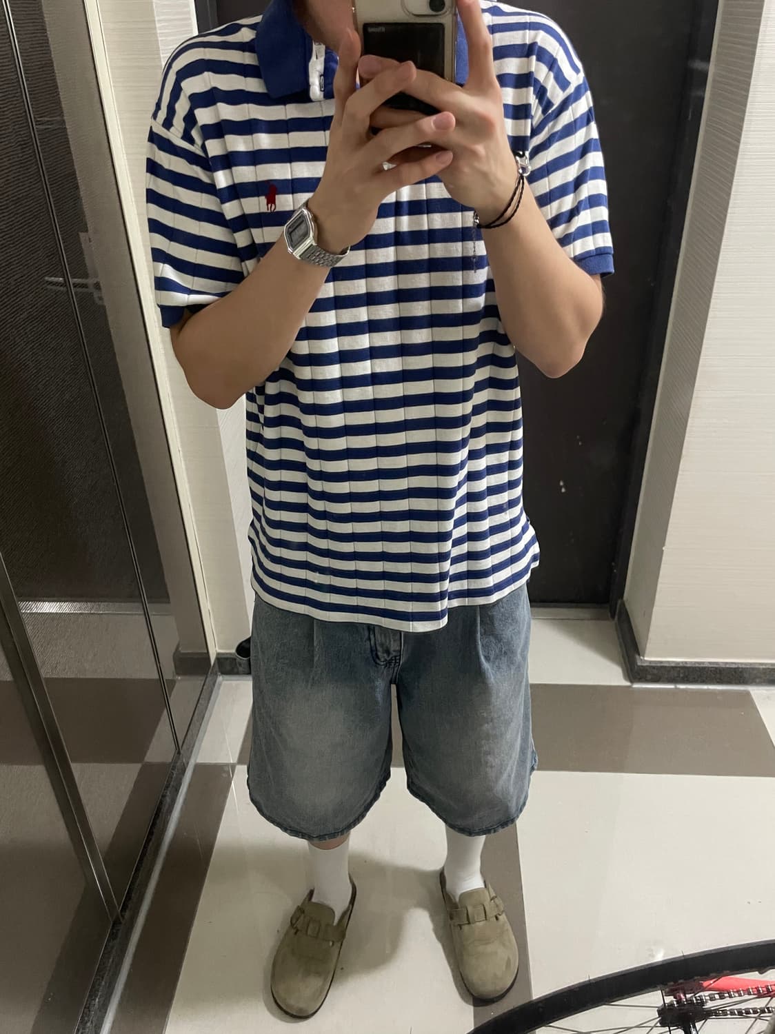 폴로 스트라이프 반팔 카라티 상품이미지4