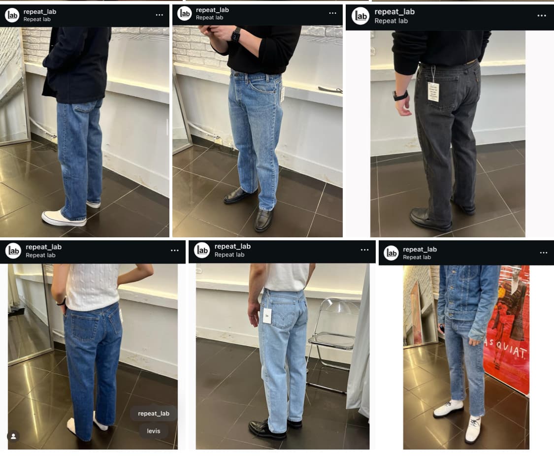 빈티지 리바이스 501 80s USA 33 인치 LV50136502 상품이미지9