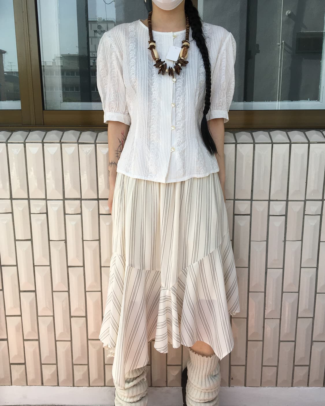 Pattern point blouse 상품이미지6
