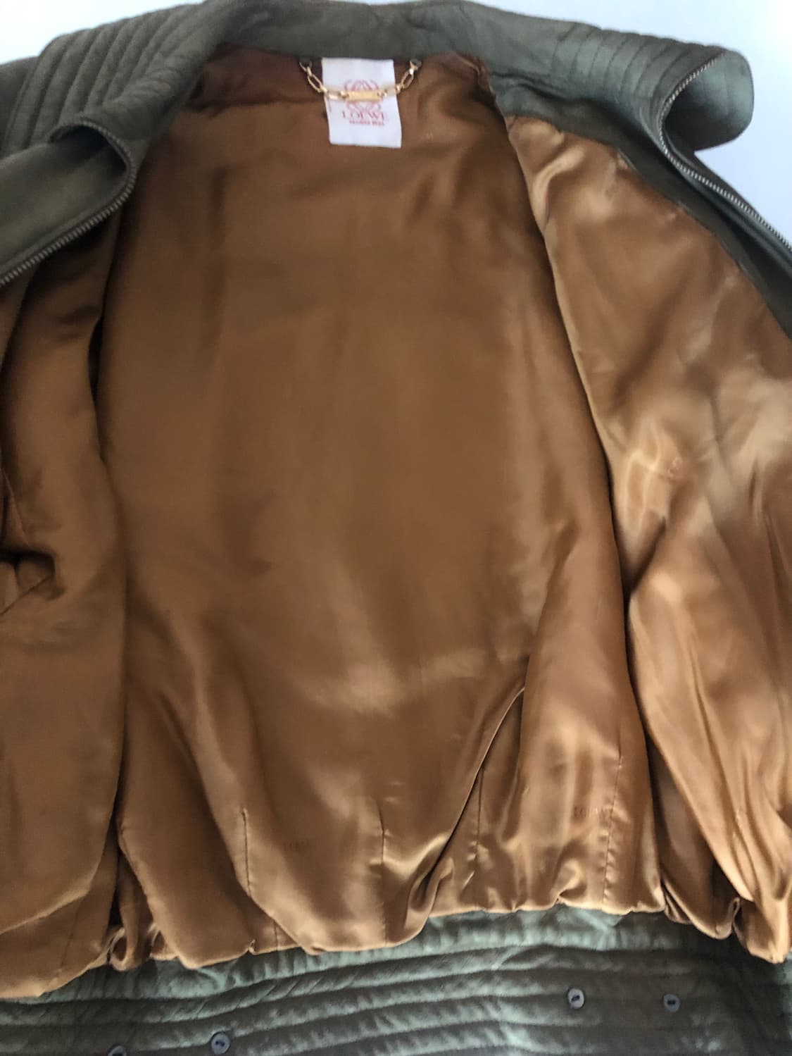 로에베 빈티지 백자수 가죽자켓 상품이미지5