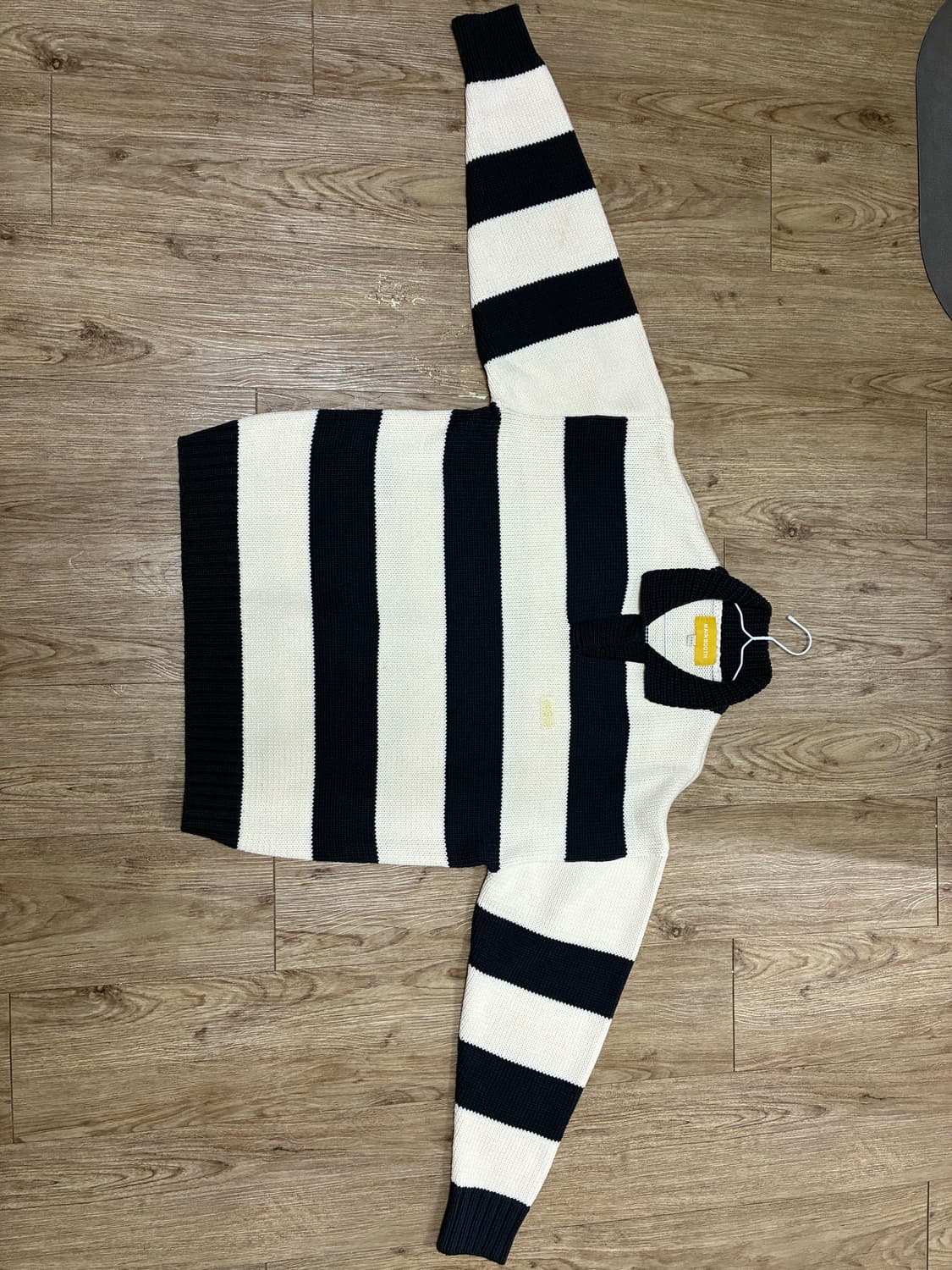 메인부스 스트라이프 오버핏 니트 L 상품이미지2