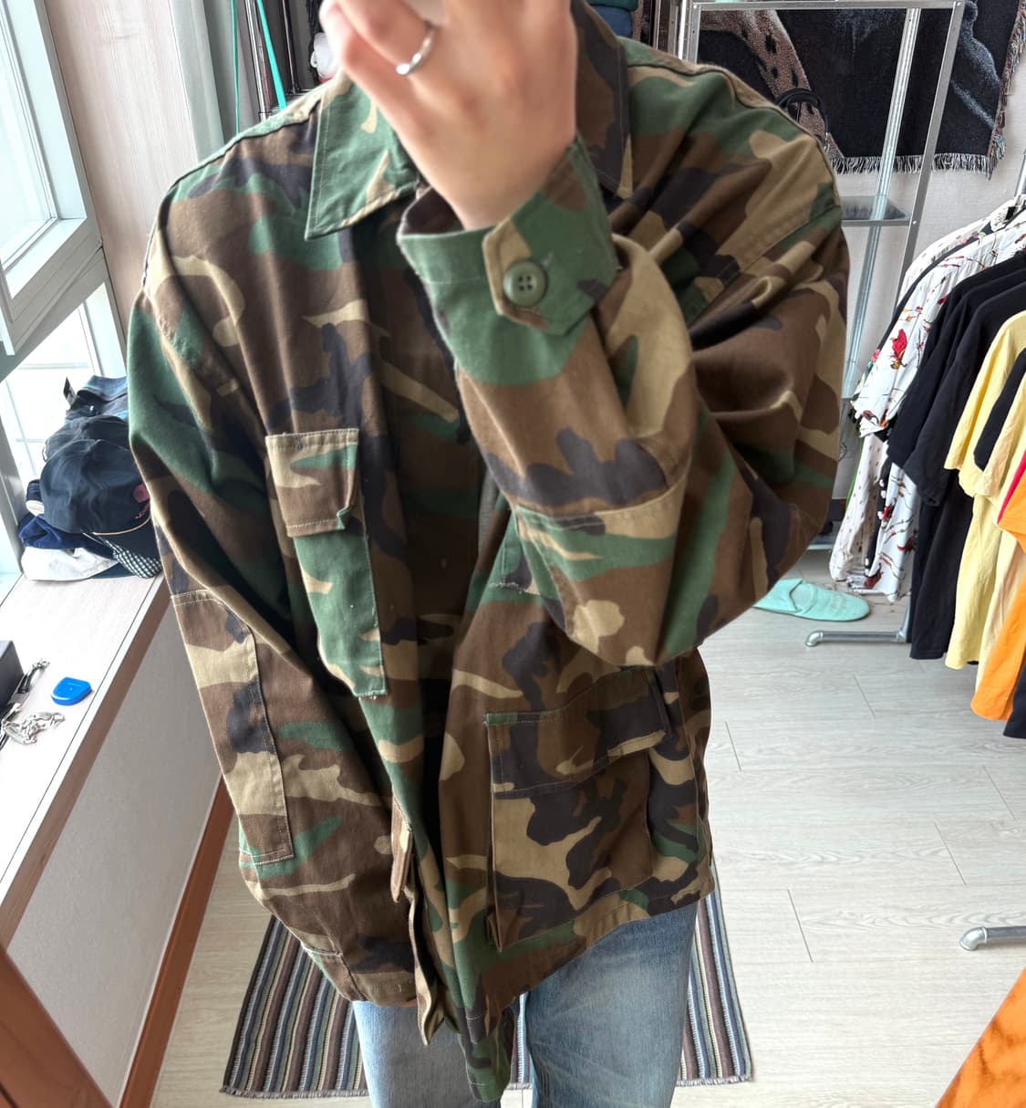 안티소셜소셜클럽 카모 셔츠 자켓 상품이미지1