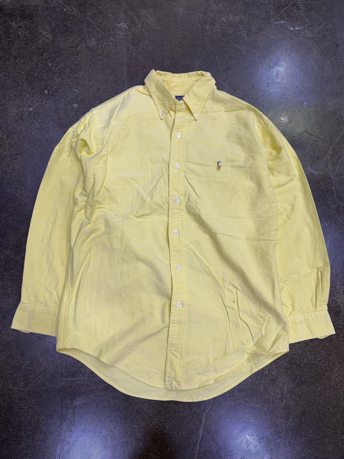 폴로 랄프로렌 캐쥬얼 버튼다운 옥스포드 셔츠 옐로우 46 상품이미지1
