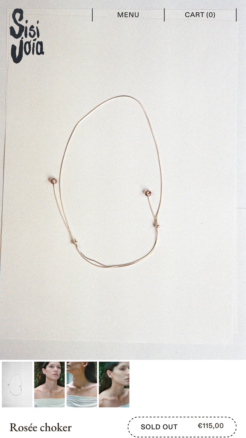 시시조이아 목걸이 rosee choker 상품이미지1