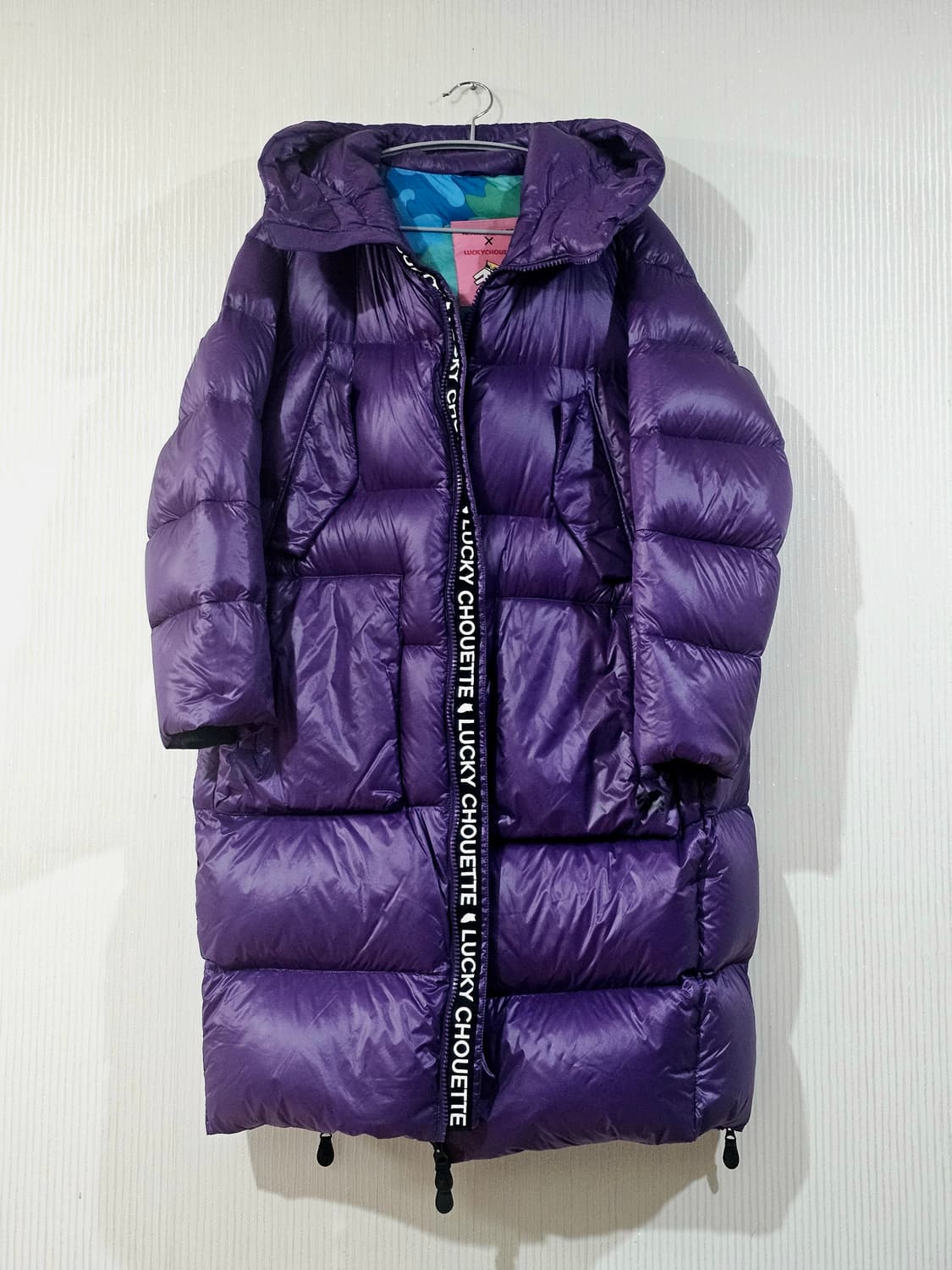 코오롱 럭키슈에뜨 콜라보 거위털 구스다운 롱패딩 상품이미지1