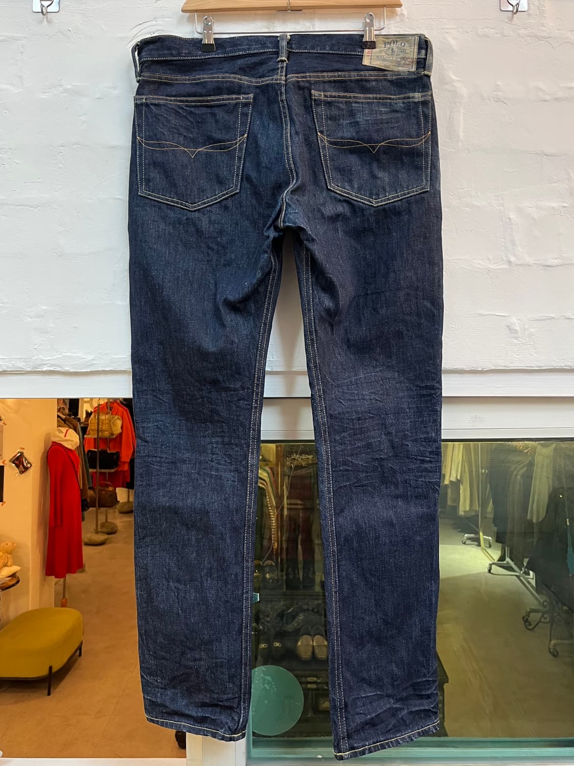 Polo Ralph Lauren 슬림핏 인디고 데님 진 36x32 상품이미지8