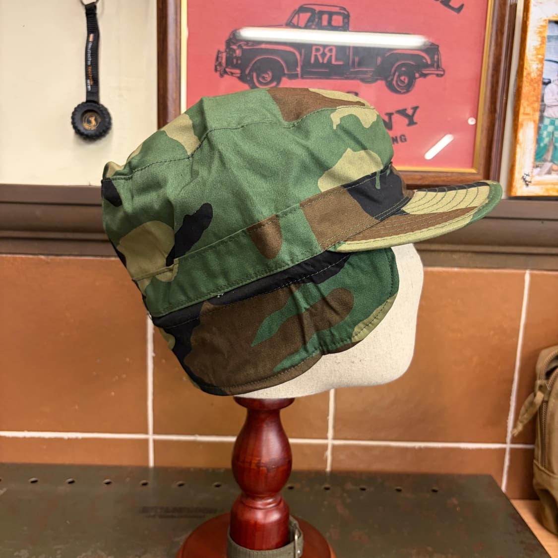미군 오리지널 우드랜드 콜드웨더 BDU 필드캡 7 5/8 Size 데드스 상품이미지10
