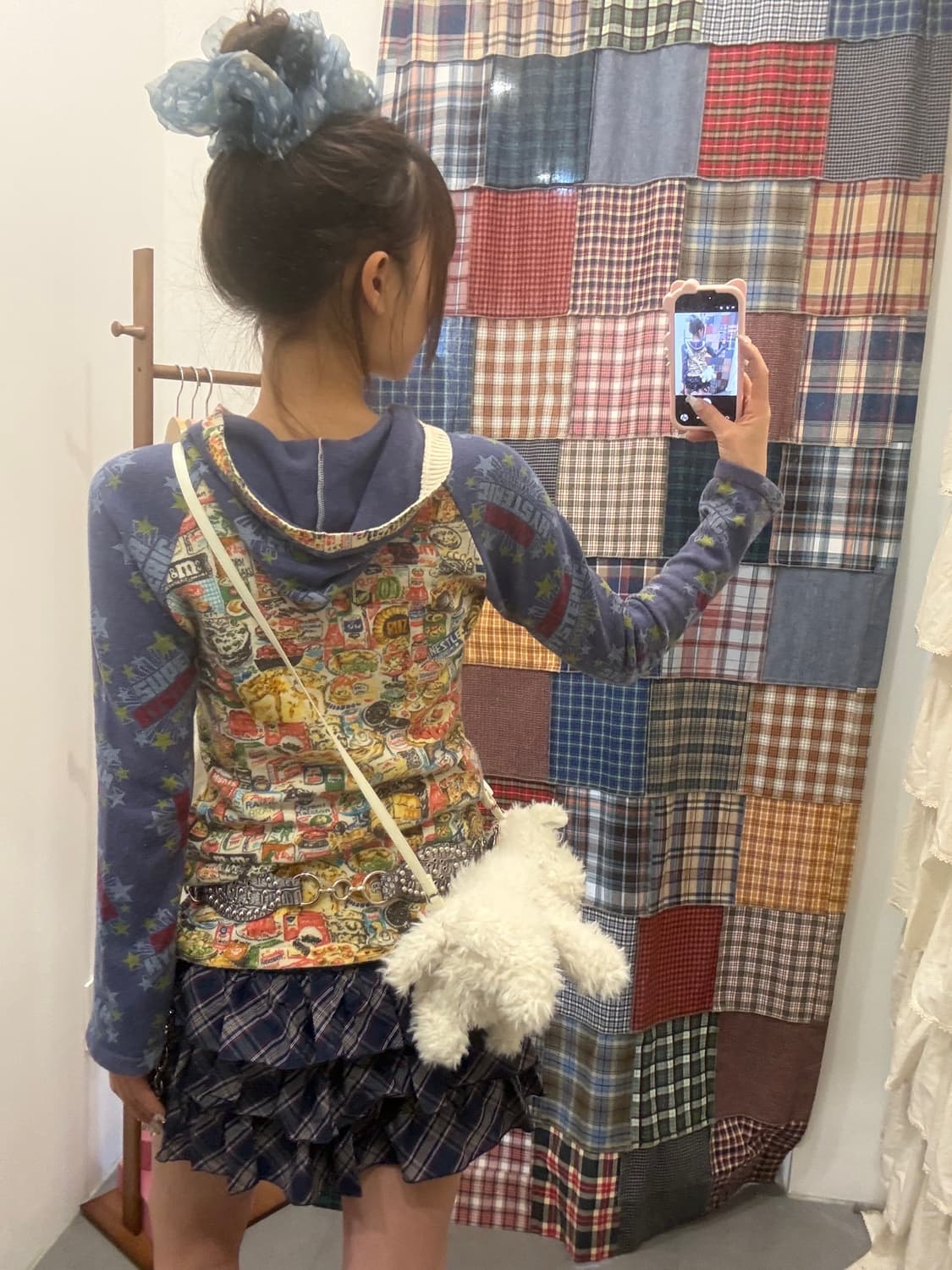 히스테릭글래머 퍽베어 기타 니트후드 상품이미지6