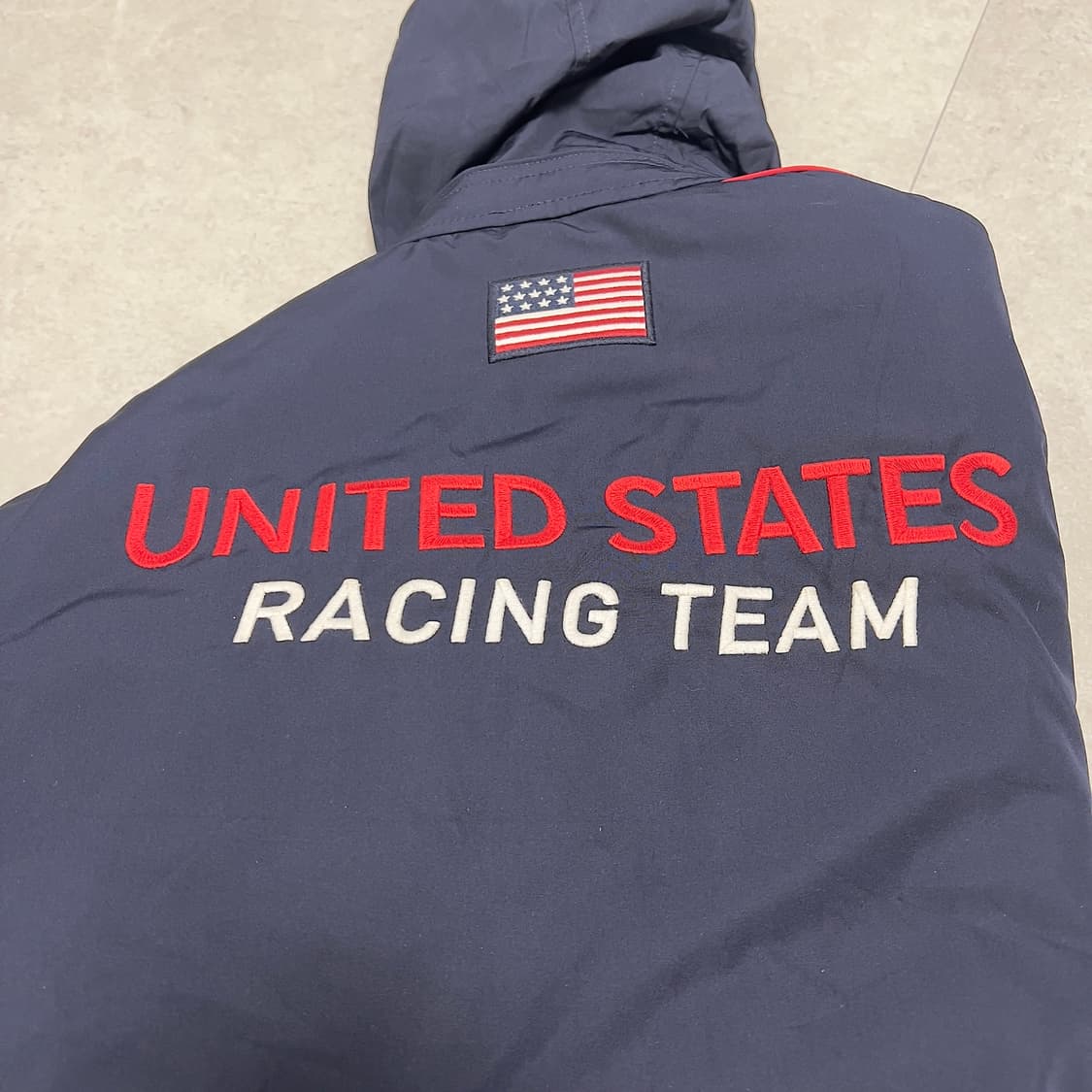 (우체국 택포가격) 폴로 랄프로렌 USA 레이싱팀 패딩점퍼자켓 네이비 L 상품이미지9