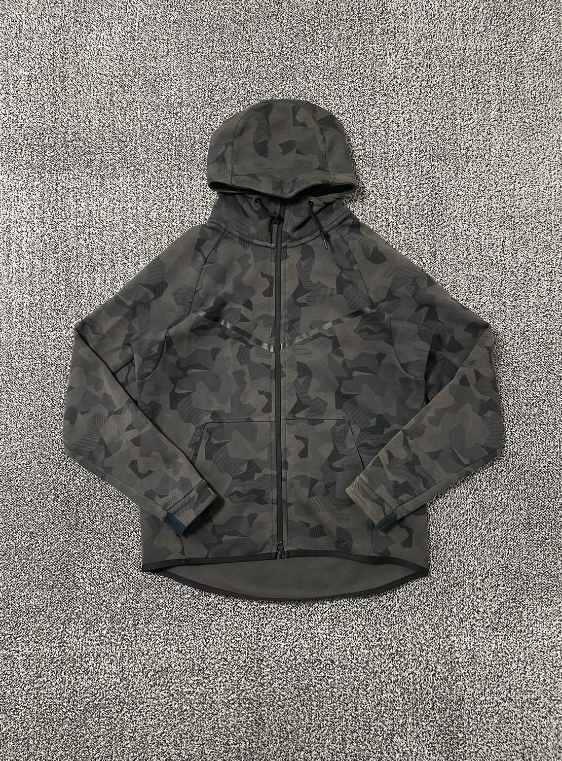 빈티지9. 나이키 테크 플리스 윈드러너 카모플라쥬 후드 집업 자켓 스웻 상품이미지1