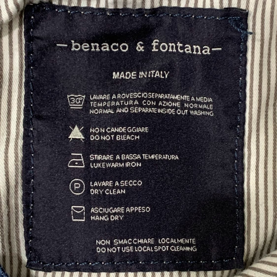 [34] 베나코 앤 폰타나 테이퍼드핏 데님팬츠 Made In Italy 상품이미지5