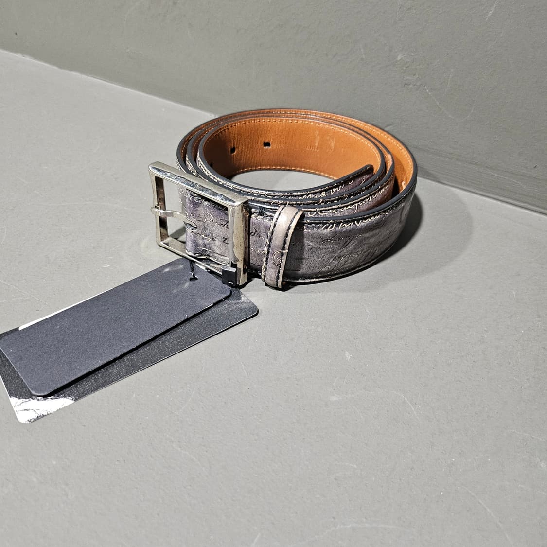 벨루티 스크리토 레더 가죽 벨트 상품이미지2