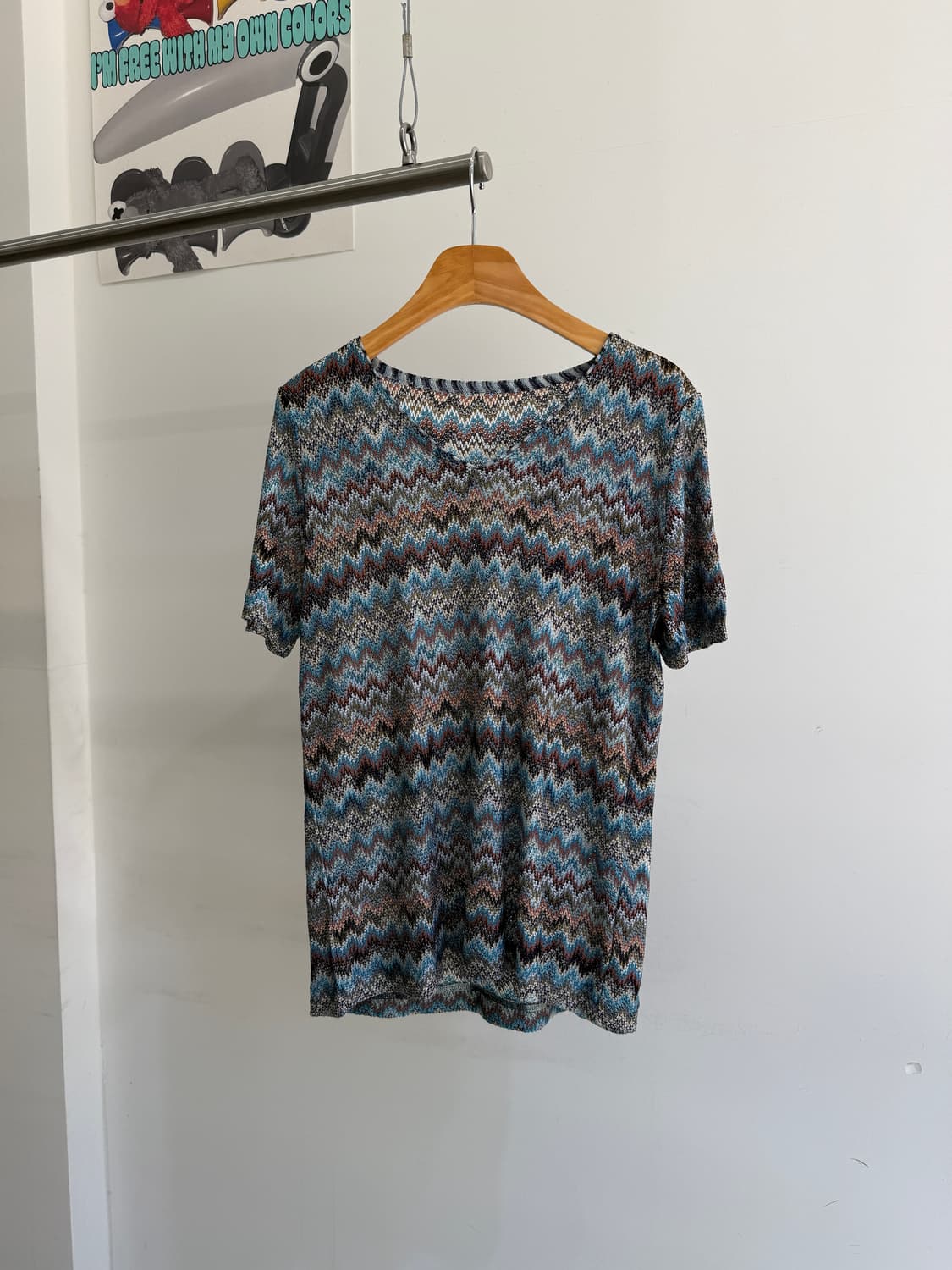 VINTAGE (Made in Italy) 반팔 니트  상품이미지1