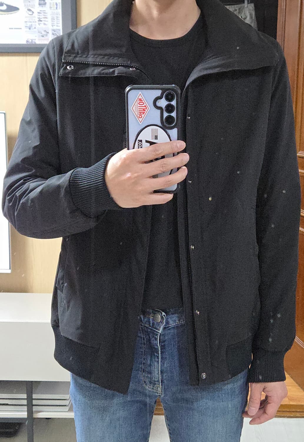 (착샷) 준하시모토 하이넥 블루종  junhashimoto 상품이미지8