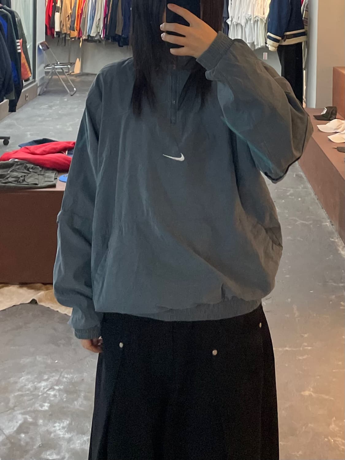 나이키 스우시 윈드러너 올드스쿨 반집업 자켓 H2319 상품이미지1