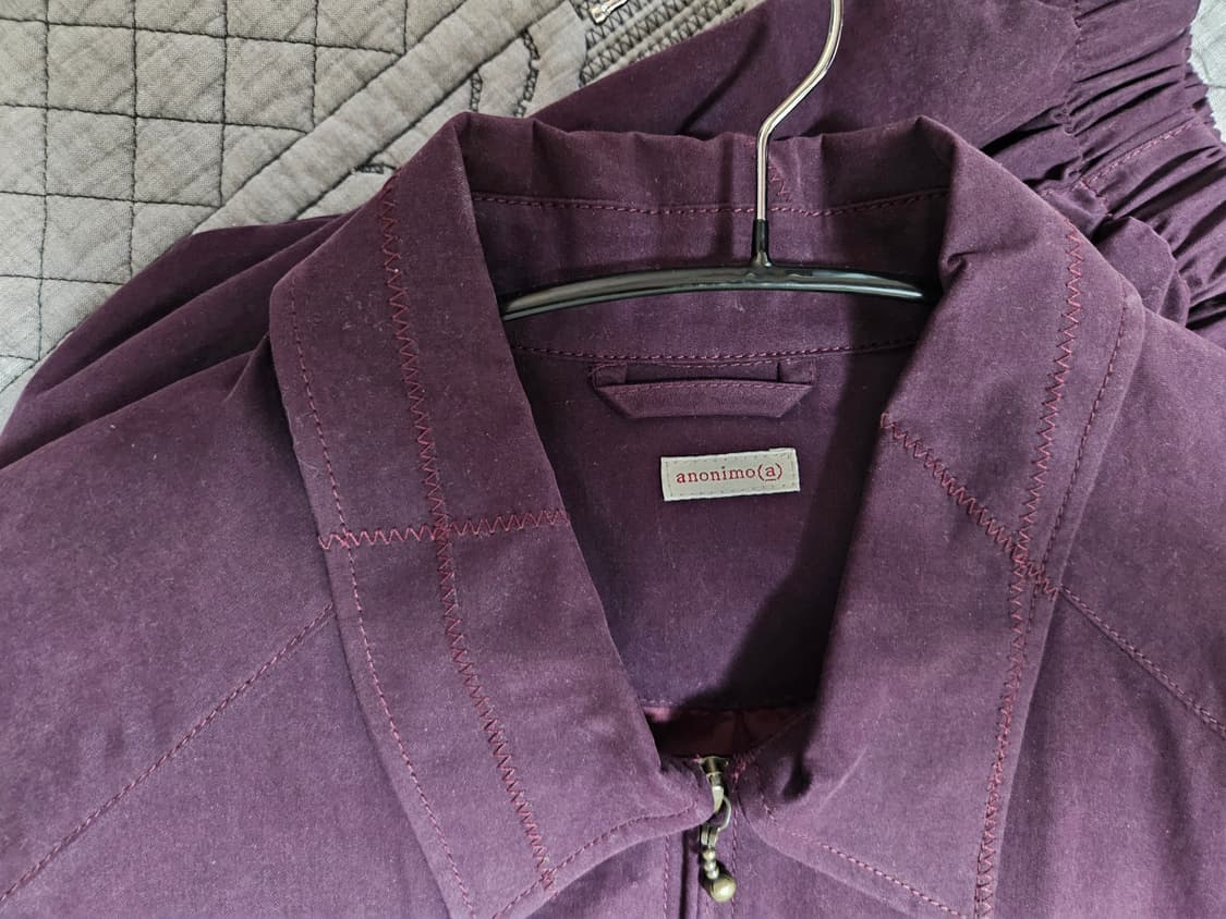[2] anonimo(a) 더 포켓 블루종 자켓 딥 퍼플 상품이미지3