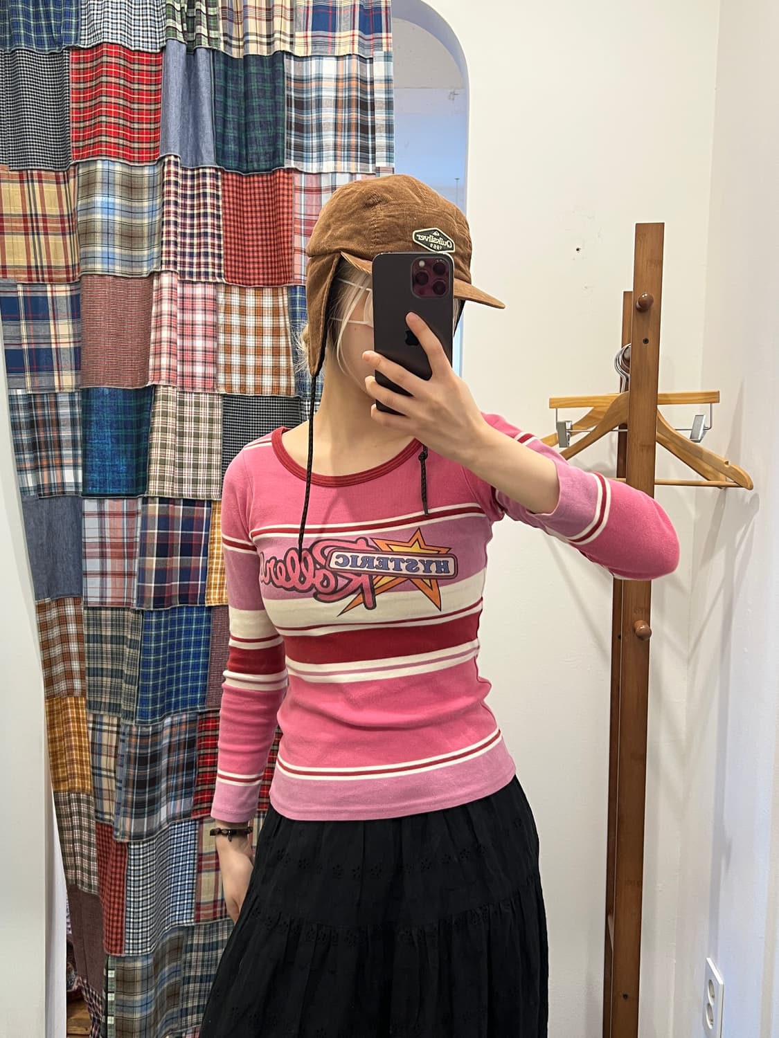 히스테릭글래머 빅로고 핑크 스트라이프 롱슬리브 상품이미지5