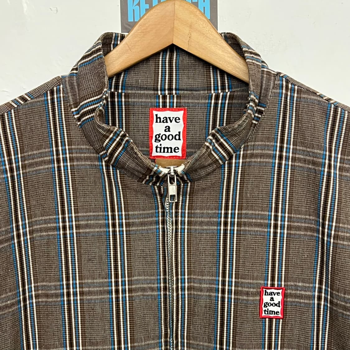 해버굿타임 체크 스윙탑 자켓 상품이미지2