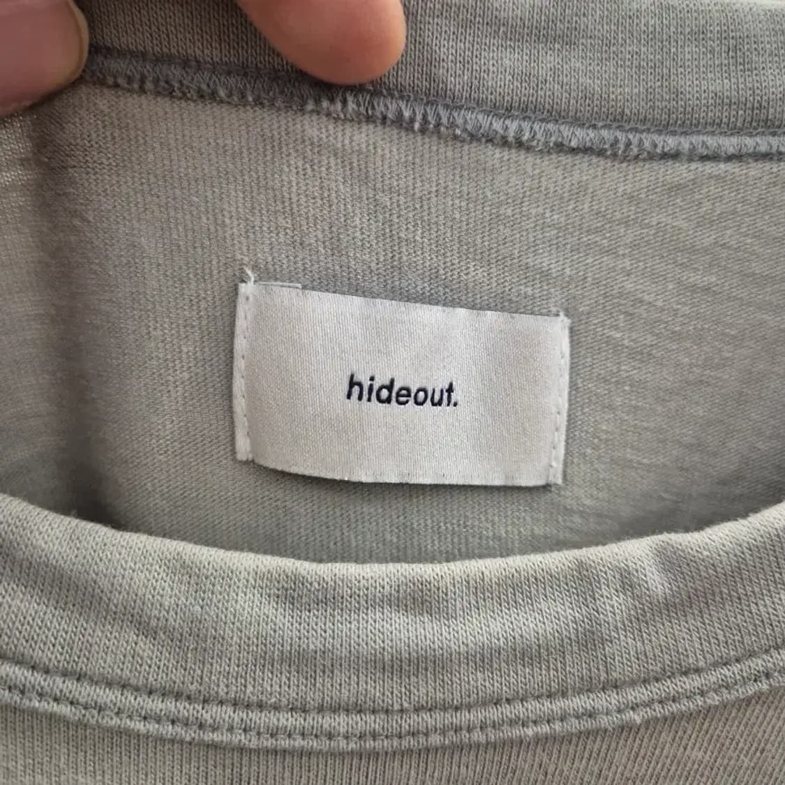 hideout 그레이 반팔티 상품이미지5