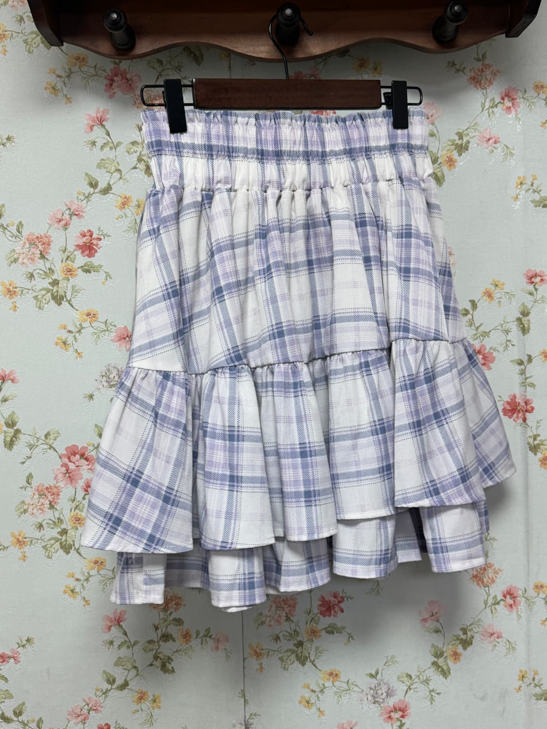 체크 리본 캉캉 스커트 상품이미지2