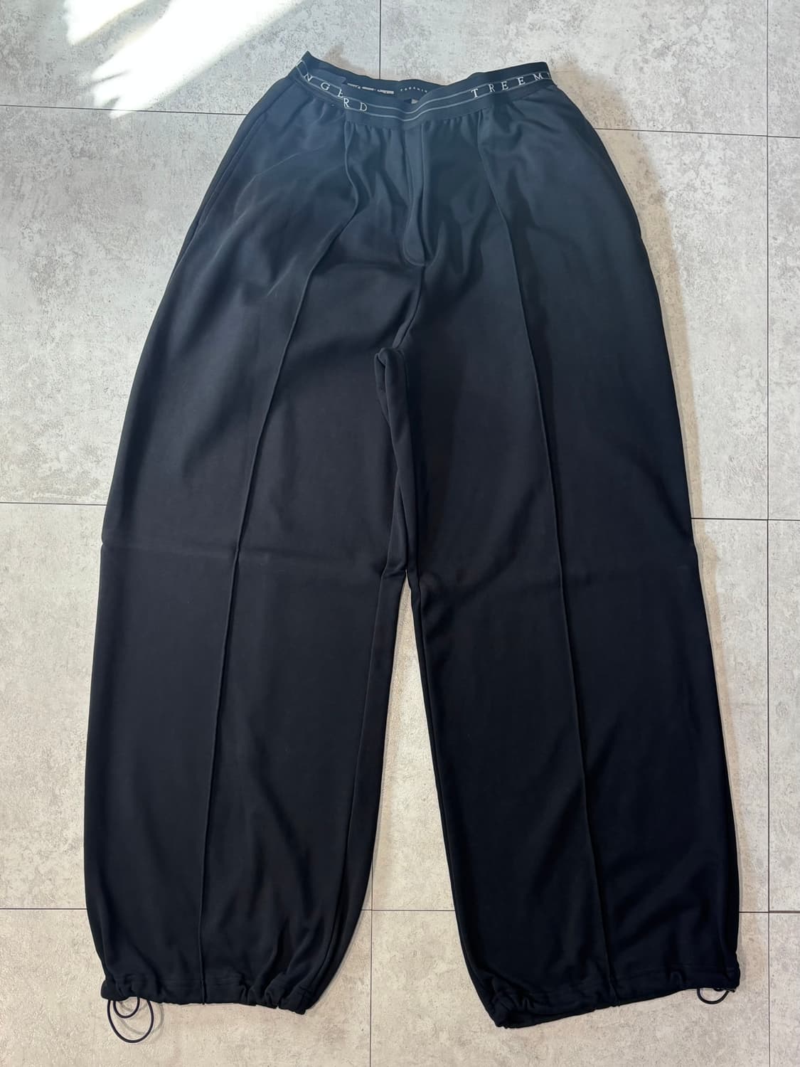 트리밍버드) Banding Sweat Set-Up Pants BK F 상품이미지5