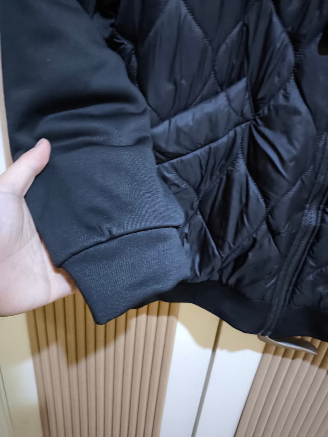 오버핏 퀼팅 후드자켓 경량패딩 상품이미지3