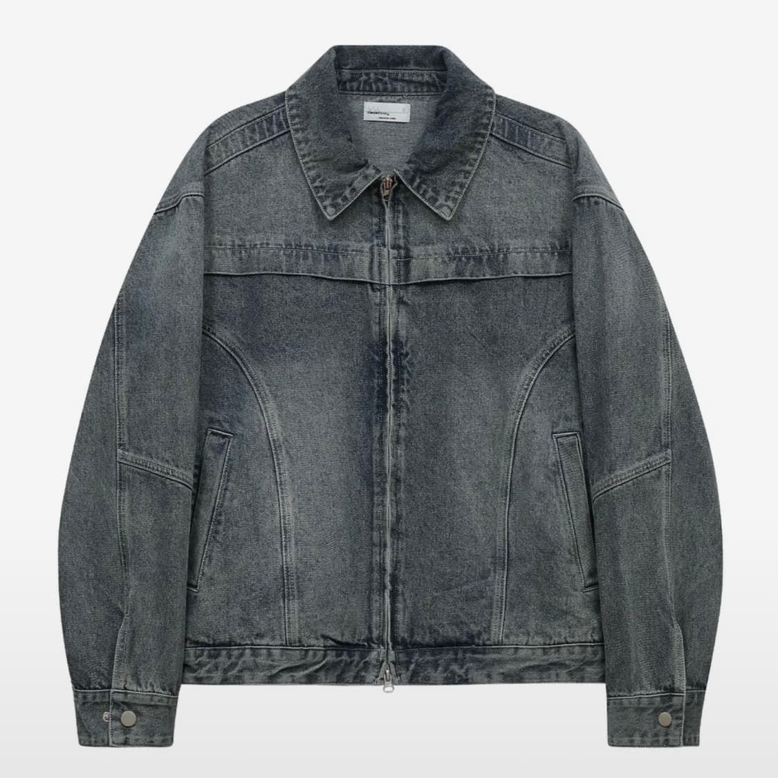 스탠다드에러 빈티지 워시드 레이서 데님 자켓 상품이미지1