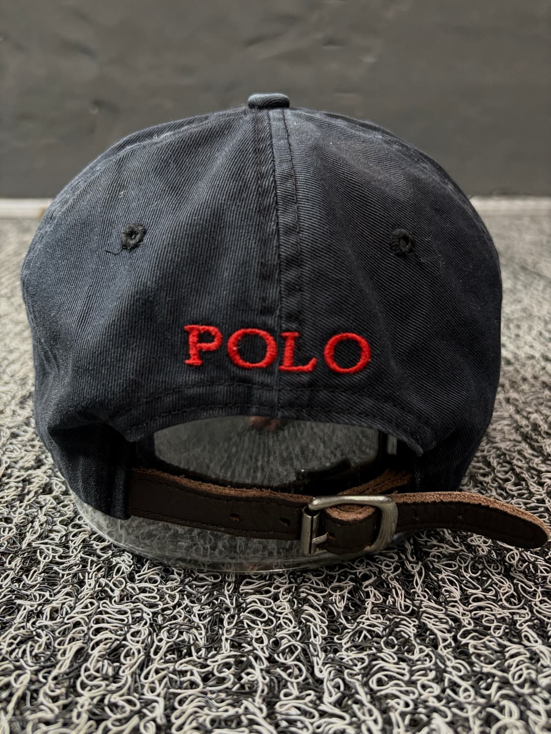 폴로 랄프로렌 포니 가죽 스트랩 볼캡 블랙 1491 상품이미지4