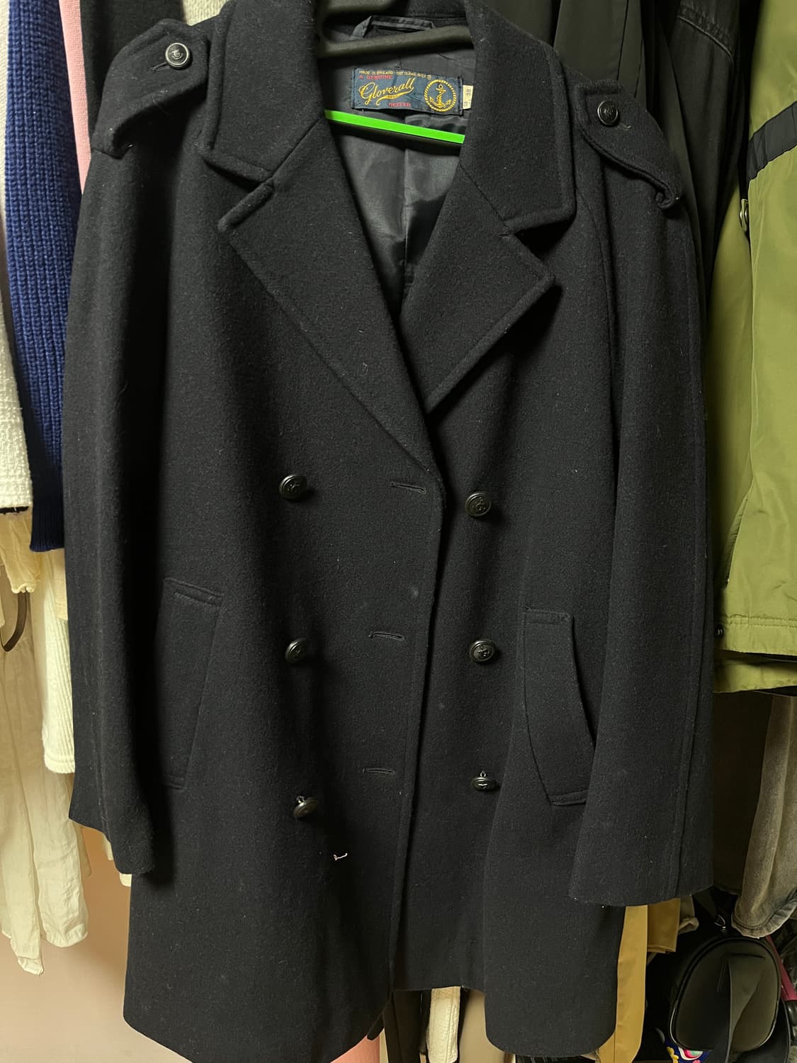 Gloverall 네이비 피코트 더블코트 울자켓 상품이미지1