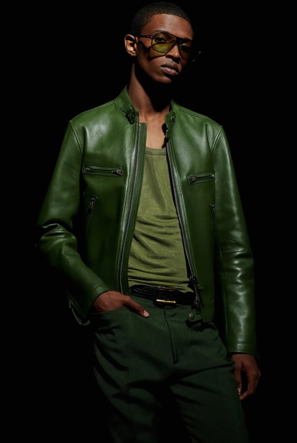 TOM FORD 톰 포드 블루종(레더-램스킨)해외발송 상품이미지1