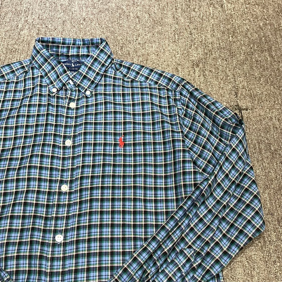 (L) POLO 폴로 랄프로렌 체크 셔츠  상품이미지3