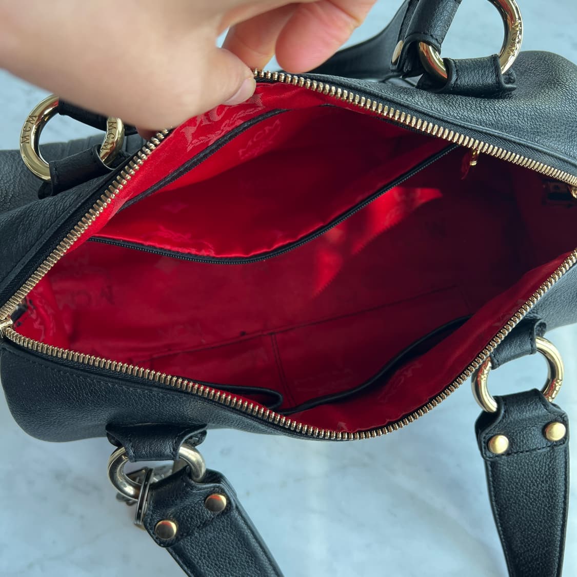 MCM 원통형 가방(정품) 상품이미지3